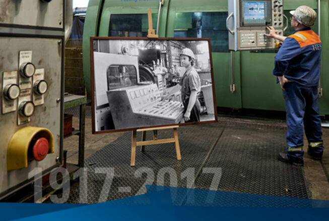 Bild vergrößern: Plakatkampagne 100 Jahre Stahlwerk 1917-2017 (3)