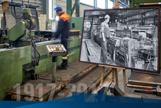 Bild vergrößern: Plakatkampagne 100 Jahre Stahlwerk 1917-2017 (4)