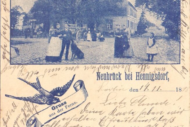 Bild vergrößern: 2 Postkarte vom Gasthaus Neubrück