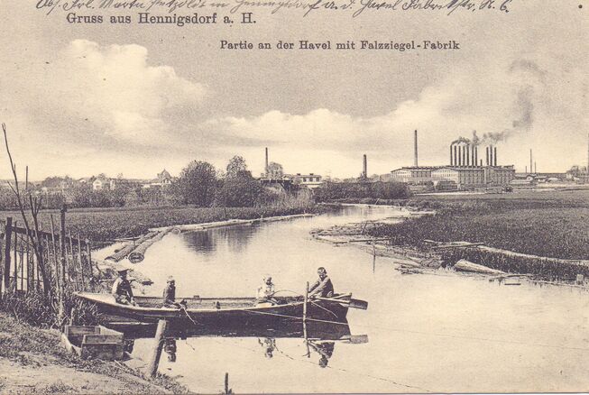 Bild vergrößern: 4 Arbeiten in Hennigsdorf 1917