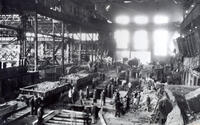 Bild vergrößern: Wiederaufbau im Stahlwerk
