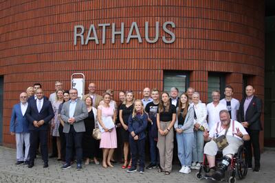 Bild vergrößern: Delegation der Städtepartner besucht die Stadt Hennigsdorf - nach dem Festakt zum zehnjährigen Bestehen der Partnerschaft zu Środa Wielkopolska